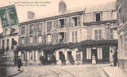 SAINT-ROMAIN-de-COLBOSC (Seine-Maritime) - L'Hôtel Du Nom De Jésus - Voie Ferrée Du Tramway - Voyagé (2 Scans) - Saint Romain De Colbosc