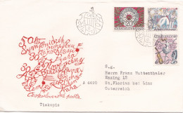 MIUSIC COVERS FDC  CIRCULATED 1970 Tchécoslovaquie - Lettres & Documents