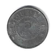 Belguim 5 Centimes 1916 French/dutch  Vf+ - 5 Centimes