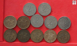 FRANCE  - LOT - 12 COINS - 2 SCANS  - (Nº57836) - Collections & Lots