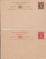 SEYCHELLES - 2 CARTES ENTIER POSTAL NEUVES - Seychellen (...-1976)