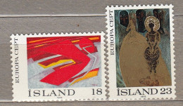 ICELAND ISLAND Europa CEPT Painting 1975 MNH(**) Mi 502-503 #34350 - Ungebraucht