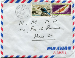 AFARS ET ISSAS LETTRE PAR AVION DEPART DJIBOUTI 30-9-1971 TER FRs AFARS ISSAS POUR LA FRANCE - Lettres & Documents