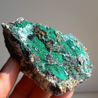 #BRA4.08 Rara MALACHITE (Traversella Mine, Torino, Piemonte, Italia) - Minerals