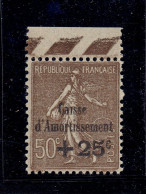 N°267 XX MNH TTB - BORD DE FEUILLE - PLI DE GOMME - 1927-31 Caisse D'Amortissement