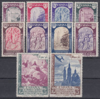 ESPAÑA 1940 Nº 904/913 NUEVO SIN FIJASELLOS - Unused Stamps