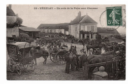 89 VEZELAY - Un Coin De La Foire Aux Chevaux N° 53 - Edit Pothain 1906 - Carrioles - Kirmes