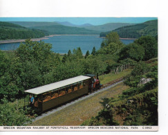 BRECON MOUNTAIN RAILWAY AT PONTSTICILL RESERVOIR - BRECON BEACONS NATIONAL PARK - WALES - Breconshire