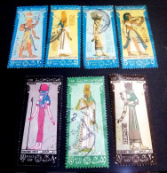 Egypt 1968/69, Complete SET Of The Post Day Stamps, VF, Ancient Egypt Costumes - Used Stamps
