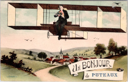 Un Bonjour De PUTEAUX (1909) - Puteaux