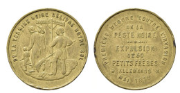 03309 MEDAILLE MEDAILLE EXPULSION OF 50 SMALL GERMAN BROTHERS Leopold II (1865-1909) - Sonstige & Ohne Zuordnung