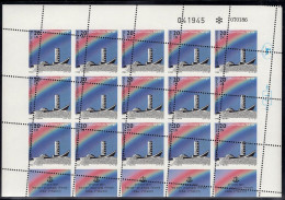 ISRAEL(1986) Negev Brigade Memorial. Crazy Misperforation In Sheet Of 15 With Tabs. Scott No 937. - Imperforates, Proofs & Errors