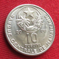 Mauritania 10 Ouguiya 2009 KM# 4a UNC Lt 706 *VT Bimetallic Mauritanie - Mauritanie