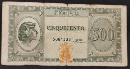 Italia – Buono Di Acquisto Fiorucci – 500 Liras - [ 8] Fictifs & Specimens