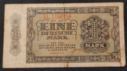 Alemania (Germany – República Democrática) – Billete Banknote De 1 Mark – 1948 - 1 Mark