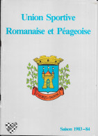 Sport, Rugby - Revue Du Club De L'USRP (Romans-Bourg De Péage) 1983 1984 - Equipes, Dirigeants, Calendrier Des Matchs - Sport