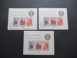 Belgien 1960 Block 26 / 2x Gestempelt Tagesstempel Eupen Und 1x Postfrisch Katalogwert 2012 Betrug 225€ - Neufs