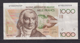 BELGIUM - 1980-1996 1000 Franc Circulated Banknote - 1000 Francs