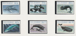 New Zealand 1988 Whales 6v, Mint NH - Ongebruikt