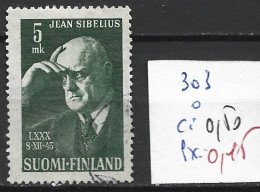 FINLANDE 303 Oblitéré Côte 0.50 € - Used Stamps