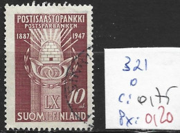 FINLANDE 321 Oblitéré Côte 0.75 € - Used Stamps