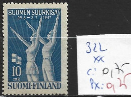 FINLANDE 322 ** Côte 0.75 € - Used Stamps
