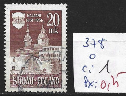 FINLANDE 378 Oblitéré Côte 1 € - Used Stamps