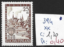 FINLANDE 394 ** Côte 1.20 € - Neufs