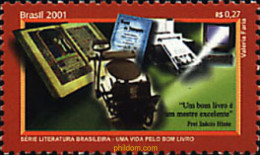74240 MNH BRASIL 2001 UNA VIDA POR UN BUEN LIBRO - Unused Stamps