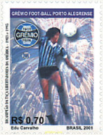 88516 MNH BRASIL 2001 GANADORES DE LA COPA LIBERTADORES - Ungebraucht