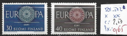 FINLANDE 501-02 ** Côte 2.50 € - Nuovi