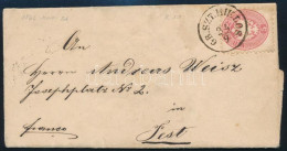 1866 5kr Franco Levélen / On Franco Cover "GR.SZT.MIKLÓS" - Pest - Andere & Zonder Classificatie