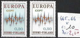 FINLANDE 665-66 * Côte 10 € - Unused Stamps