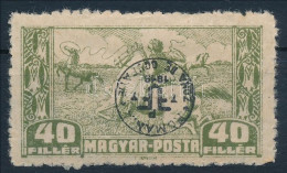 * Debrecen II. 1920 40f Közönséges Papíron, Fordított Felülnyomással / Mi 87x With Inverted Overprint. Signed: Bodor - Andere & Zonder Classificatie