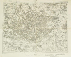 Cca 1913 Dubno (Ukrajna) és Környéke, Katonai Térkép, 1 : 75.000, 54x43 Cm - Autres & Non Classés
