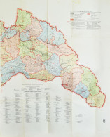 1943 Magyarország Közigazgatási Térképe. Keleti Rész (Kárpátalja és Észak-Erdély). Nagyméretű Térkép A Magyarországi Tör - Altri & Non Classificati