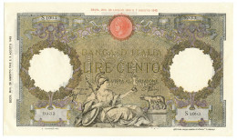 100 LIRE CAPRANESI AQUILA ROMANA TESTINA RETRO BI 23/08/1943 QFDS - Regno D'Italia – Other