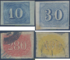 647904 USED BRASIL 1854 CIFRAS PEQUEÑAS, COLORES - Unused Stamps