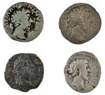 Római Birodalom ~II-III. Század 4db-os Denarius Ag érme Tétel, Benne Antoninus Pius, Marcus Aurelius T:F Roman Empire ~2 - Non Classés