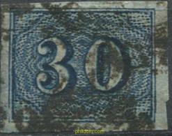 648065 USED BRASIL 1854 CIFRAS PEQUEÑAS, COLORES - Unused Stamps