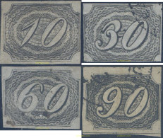 647829 USED BRASIL 1844 CIFRAS TORCIDAS - Unused Stamps