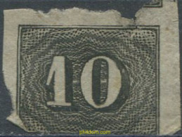 675981 USED BRASIL 1850 CIFRAS PEQUEÑAS - Unused Stamps