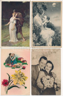 * 8 Db RÉGI Romantikus Zsáner Képeslap: Szerelmes Párok / 8 Pre-1945 Romantic Postcards: Couples In Love - Zonder Classificatie