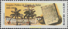 662944 MNH BRASIL 1990 ARCHIVO PUBLICO DEL ESTADO DE BAHIA - Neufs