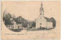 T2/T3 1901 Boksánbánya, Németbogsán, Deutsch-Bogsan, Bocsa; Templom. Rosner Adolf Kiadása / Church (fl) - Zonder Classificatie