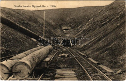 * T2/T3 Miava, Myjava; Stavba Tunelu Myjavského R. 1926 / Vasúti Alagút építése / Construction Of The Railway Tunnel (EK - Zonder Classificatie