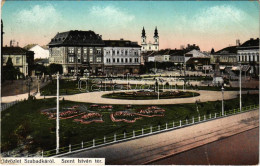 T4 1914 Szabadka, Subotica; Szent István Tér. Heumann Mór Kiadása / Square (fa) - Ohne Zuordnung