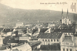 T2/T3 1911 Versec, Werschetz, Vrsac; Hungária Szálloda és Vigadó / Hotel And Redoute (EK) - Non Classés