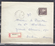 Aangetekende Brief Van Seraing H1H Naar Berchem - 1936-1951 Poortman