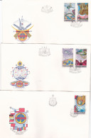 SPACE 3  COVERS  FDC  CIRCULATED 1984 Tchécoslovaquie - Lettres & Documents